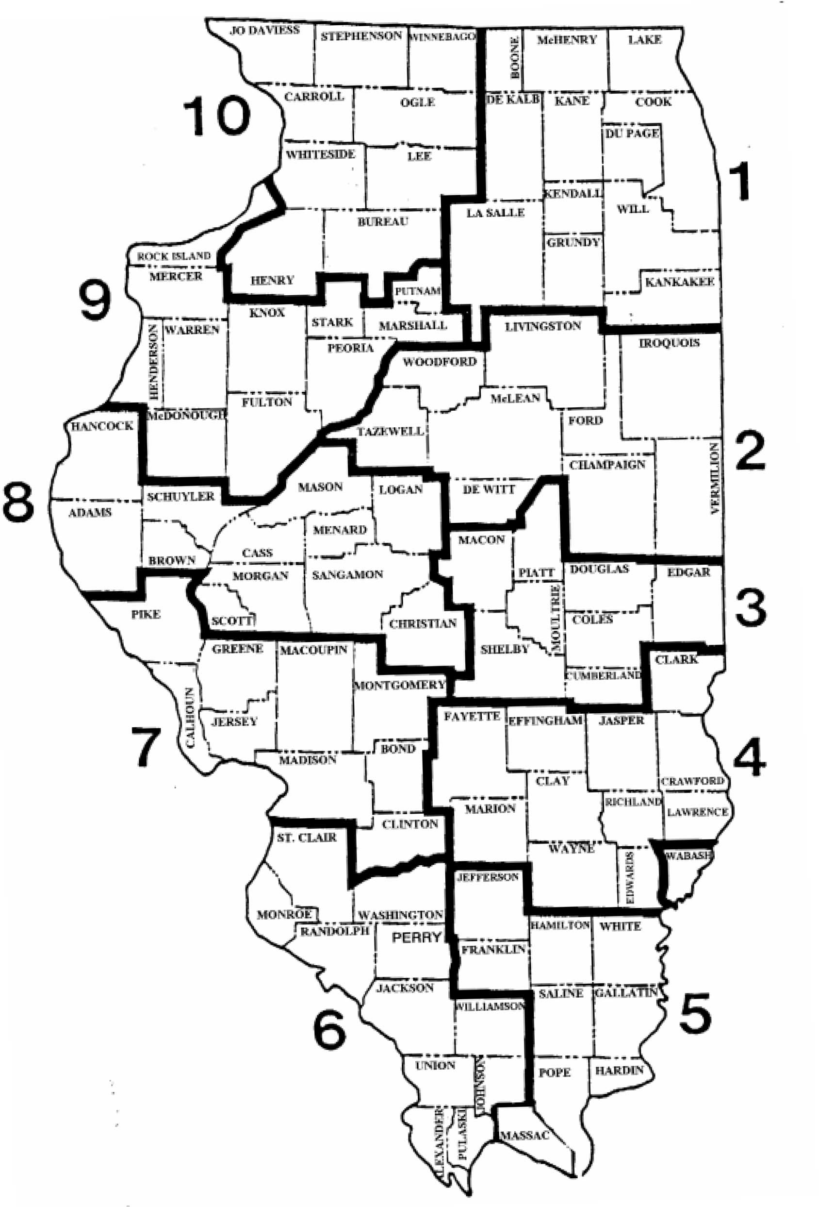 ICMEA Illinois Coroners District Map 